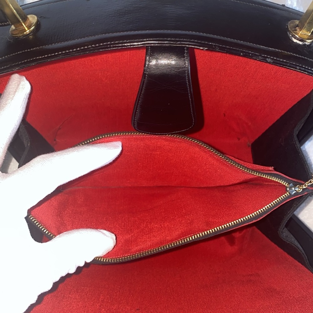 π₯β€οΈππ» EUC Coblentz Original 1950s Vintage Black Structured Handbag ππ»β€οΈπ₯ - Picture 15 of 16